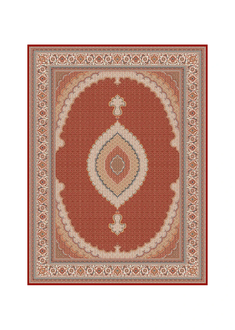 700 Reed Machine-made Persian Birjand Mahi Herati Rug